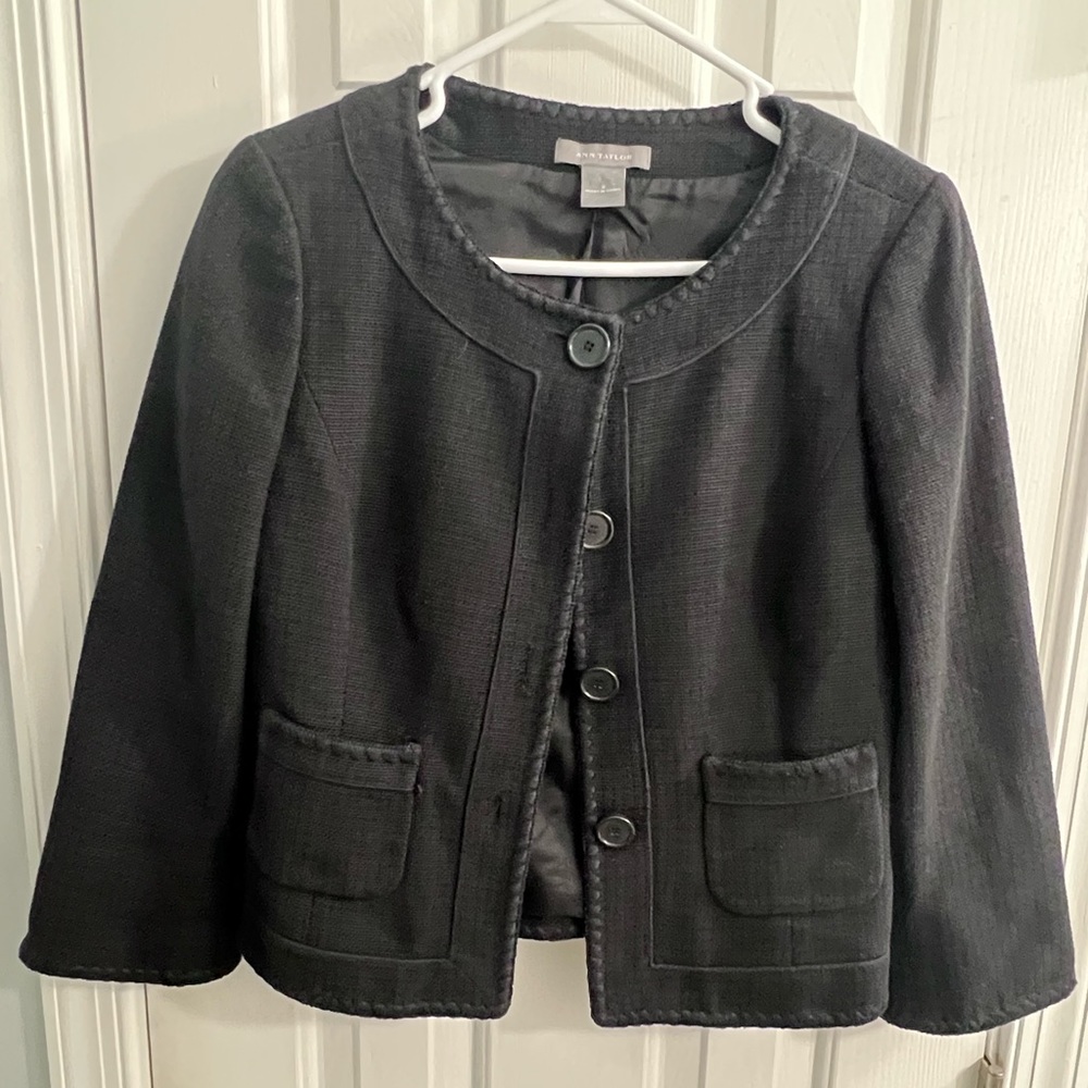 Ann Taylor crop jacket blazer